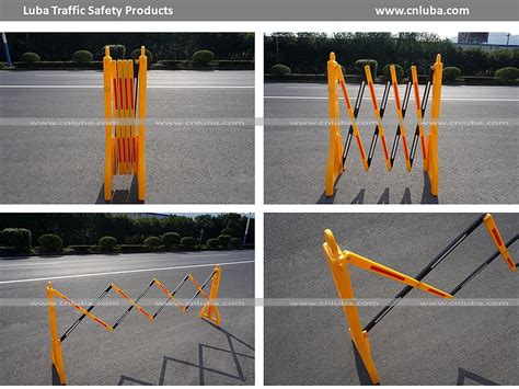 Plastic Portable Road Traffic Fence Expandable Gate Road Safety