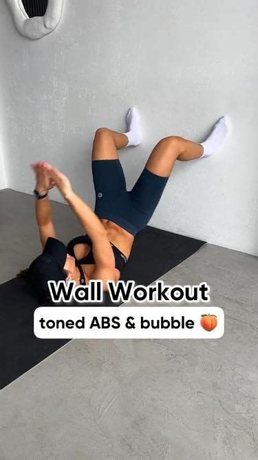 Wall Pilates Workout For Toned Abs & Strong Glutes! (fitness aesthetic ...