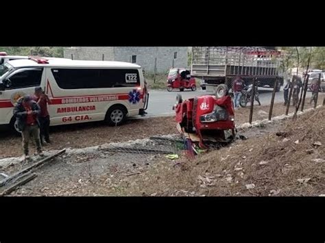 Tuc tuc volcó en ruta a Cunén Quiché YouTube