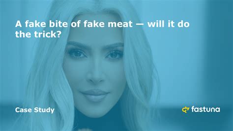 A Fake Bite Of Fake Meat — Will It Do The Trick