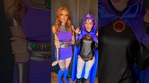 “switched” Starfire And Raven Cosplay Teen Titans Youtube