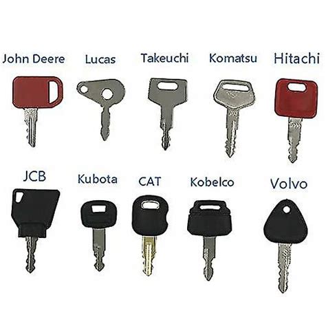 Bodya Pcs Master Ignition Keys Kit For Jcb John Deere Takeuchi Cat