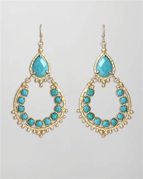 Kendra Scott Multi Stone Drop Hoop Earrings Fancy Jewelry Jewelry