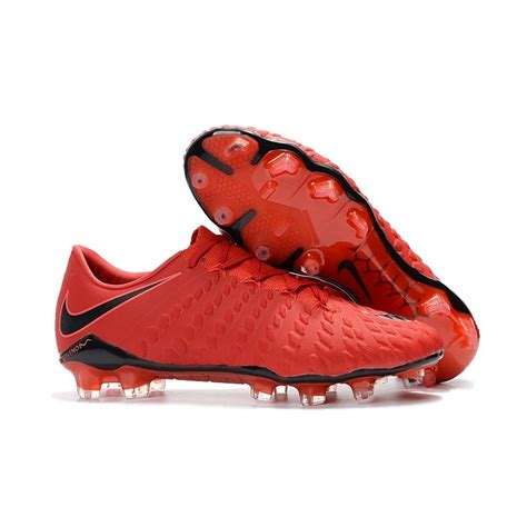 New Nike Hypervenom Phantom Iii Fg Football Boots Red Black