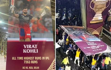 Watch Spectators Take Shelter Under Virat Kohlis Poster Amid Heavy