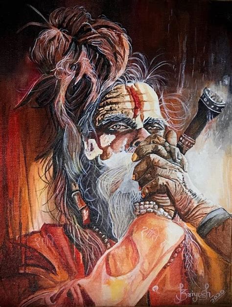 Aghori A Shiv Devotion Painting By Priyesh Soni Saatchi Art