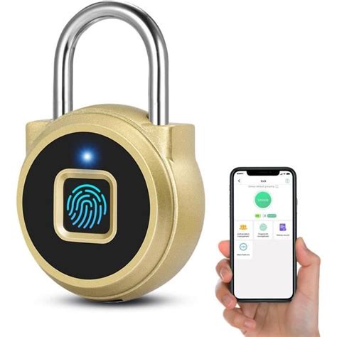 Cadenas À Empreintes Digitales Serrure Bluetooth Cadenas Intelligent