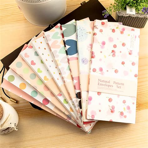 5 Pcs Lot Personalized Cute Cartoon Colorful Paper Envelope Kawaii Gift