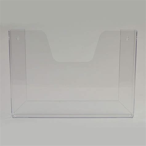 A Landscape Brochure Leaflet Holder Dispenser Wall Mountable Acrylic