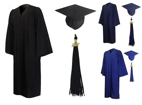 Matte Graduation Cap And Gown Cap Tassel Set 2023 Set Bulk With Tassel