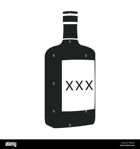 Alcohol Icon In Black Style Isolated On White Background Wlid West