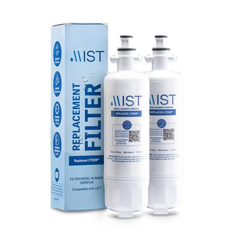 Mist Adq Refrigerator Water Filter For Lg Lt P Compatible