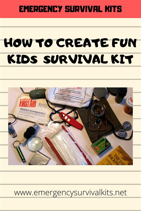 How To Create Fun Kids Survival Kit Emergency Survival Kits