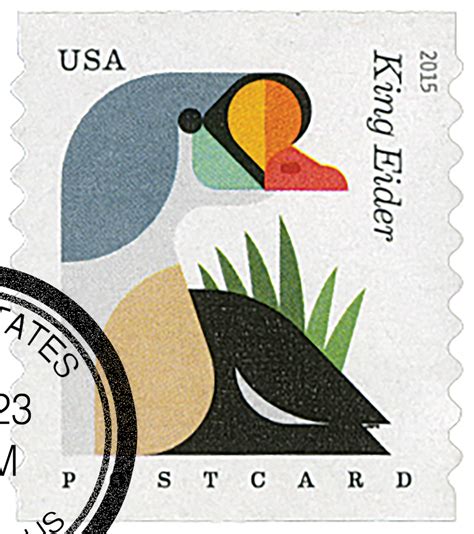 4998 2015 35c Coastal Birds King Eider Coil Mystic Stamp Company