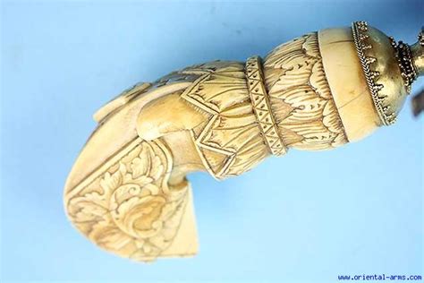 Oriental Arms Fine Large Sumatra Keris Dagger With Ivory Grip