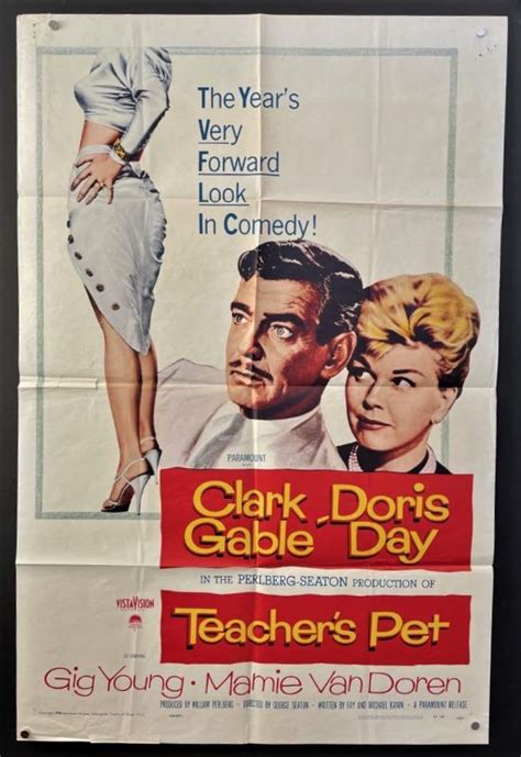 Teacher’s Pet (1958) – Original One Sheet Movie Poster - Hollywood ...