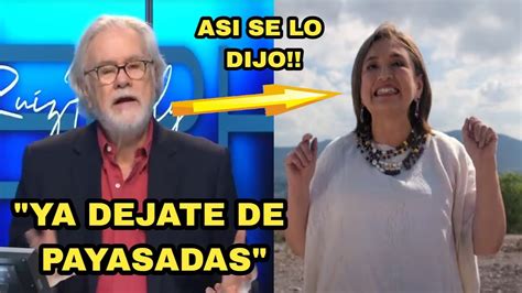 Se AcabÓ Chayotero DejÓ Hum1llada A Xochitl GÁlvez Y Le Dice Que Ya No Le AyudarÁ A Ella En