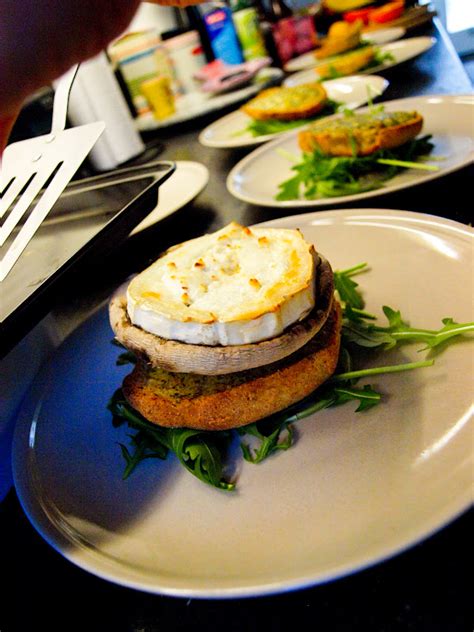 Good Gobble Mushroom And Goats Cheese On Garlic Toast