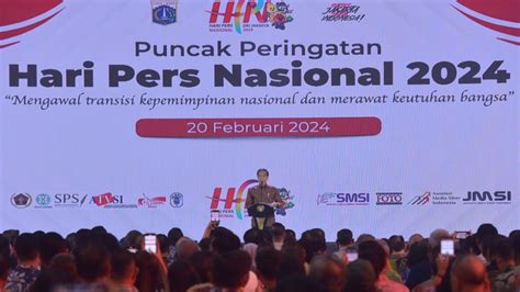 Foto Hadiri Puncak Hpn Jokowi Titip Pesan Ke Insan Pers Indonesia