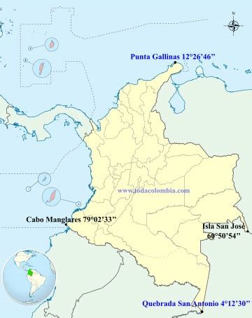 Mapa De Colombia Con Sus Puntos Cardinales Hot Sex Picture