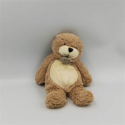 Doudou Chat Beige Blanc HISTOIRE D OURS CLASSIC 1985