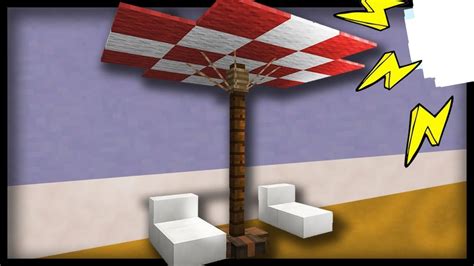 Best Minecraft Tutorial How To Make An Umbrella EASY Summer Special