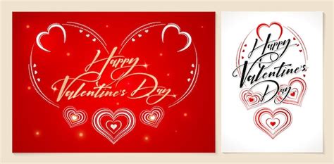 Premium Vector | Happy valentines day card, illustration of a heart ...