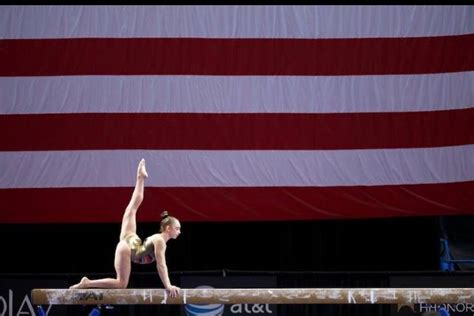 Peyton Ernst Competes On The Balance Beam During Day 2 Of The 2013