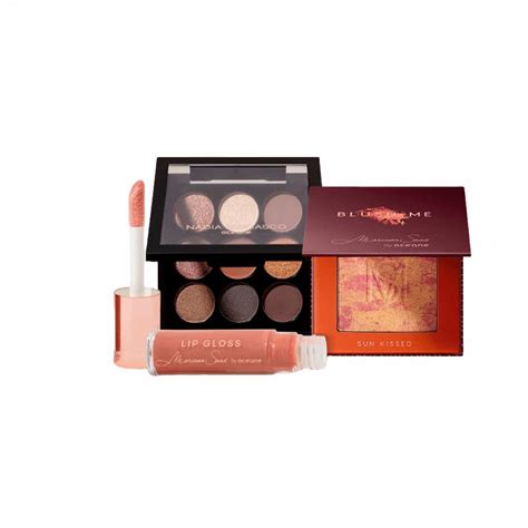 Kit Oc Ane Paleta De Sombras Blush Sun Kissed Brilho Labial Nude Me