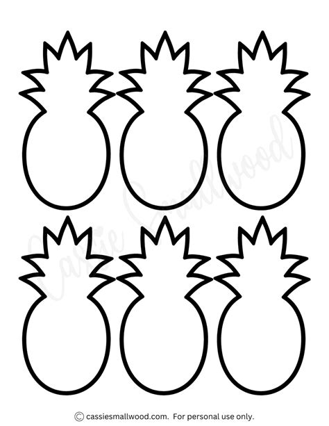 12 Cute Pineapple Templates Free Printable Cassie Smallwood