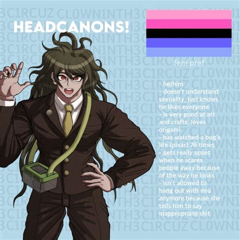 Gonta Gokuhara Hcs Danganronpa Video Game Anime The Way He Looks