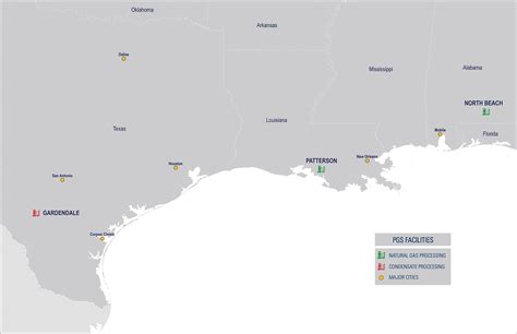 Plains Gas Solutions Facilities Map Plains All American Pipeline