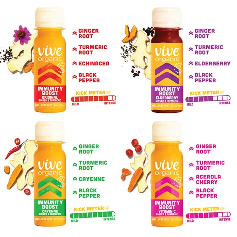 Immunity Boost Shot Sampler Pack Wellness Shots Vive Organic