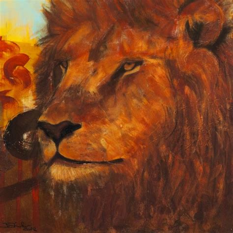 Kunst Natur Simba 60x60cm Ingrid Studer Fineart