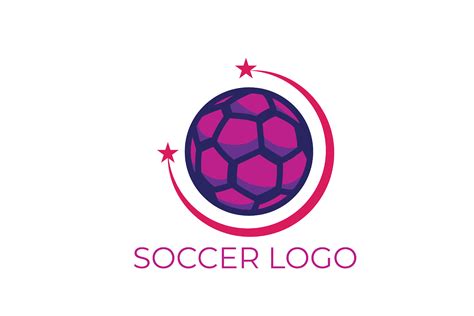 Violet Crescent Soccer Football Logo Graphic By Danmoroboshi · Creative