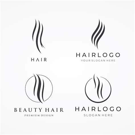 Premium Vector Luxury And Beautiful Hair Wave Abstract Logo