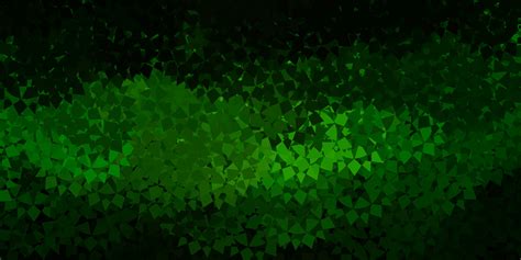 Dark green vector backdrop with triangles, lines. 17059525 Vector Art ...