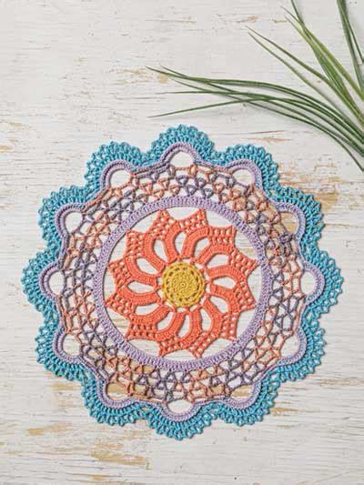 Summer Sunset Doily Crochet Pattern Rawcraft