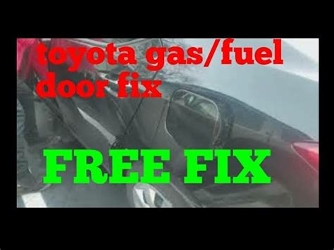 Toyota Fuel Door Free Fix YouTube