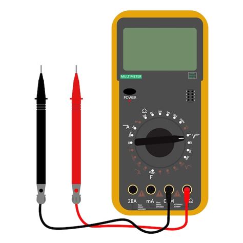 Instrumento De Medici N El Ctrica Mult Metro Digital O Dmm Vector Premium