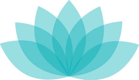 Blue Lotus Blossom Vector Graphic