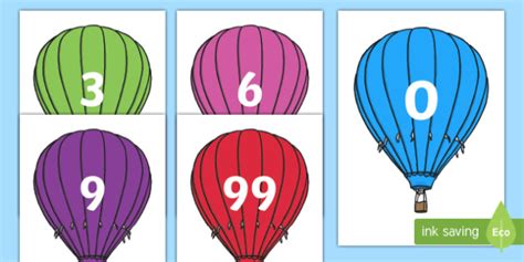 Counting In S On Hot Air Balloons Display Activity