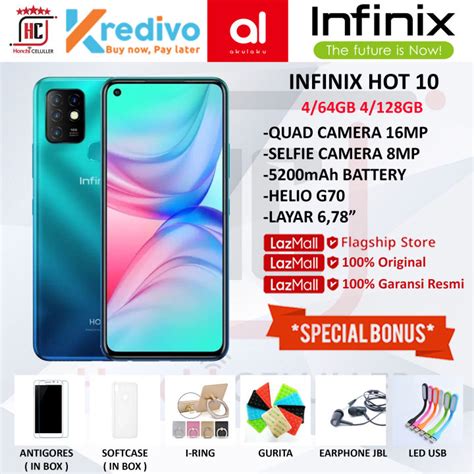 INFINIX HOT GB GB GARANSI RESMI INFINIX INDONESIA ORIGINAL FULL BONUS Lazada Indonesia