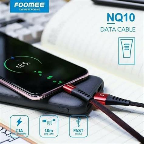 Jual Kabel Data Foomee NQ10 Micro USB 2 1A Fast Charging Anti Fracture