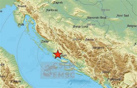 Potres Od 2 4 Richtera Pogodio Dalmaciju Epicentar Kod Splita 24sata