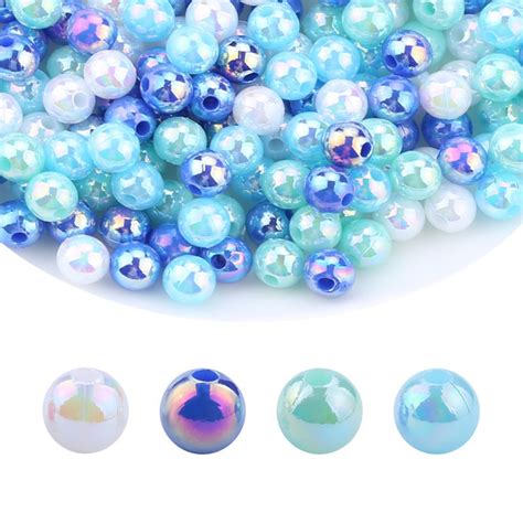 Mm Mm Mm Round Acrylic Pearls Resin Beads Abs Imitation Pearls