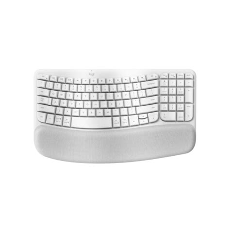 Mexx Teclado Logitech Inalámbrico Wave Keys Ergo Blanco