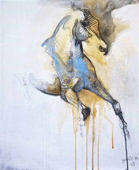Equine Nude 3T In Gallery WI USA Painting By Benedicte Gele