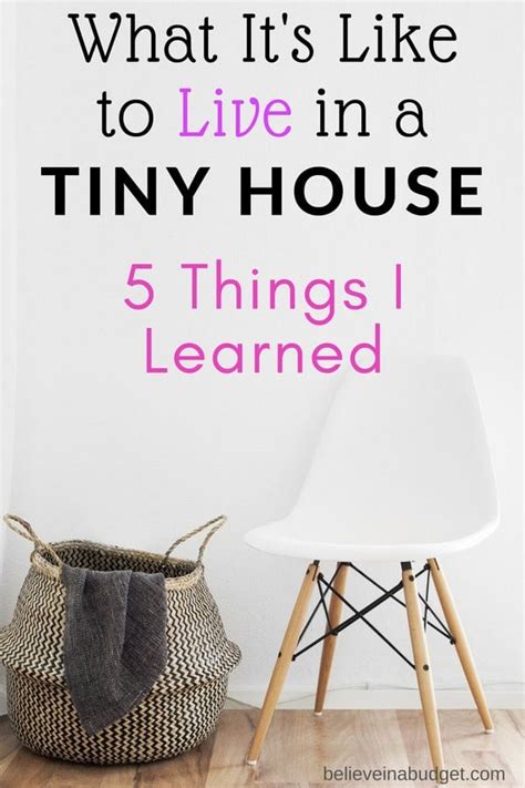 how to live in a tiny home