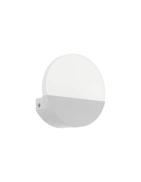 Applique Da Parete Rotonda Moderna Led Bianco Metrass Eglo Lampadari